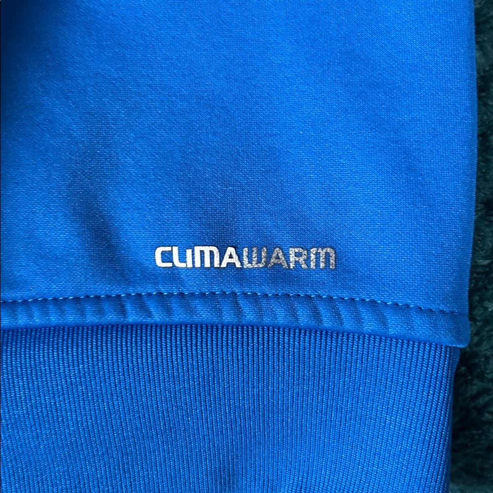 Adidas Royal Blue Hoodie with Black and White Accents - Picture 6 of 6